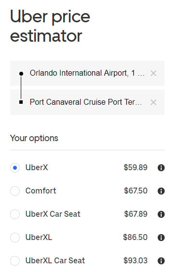 cruise vs uber price